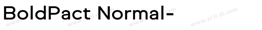 BoldPact Normal字体转换 BoldPact Normal字体转换
